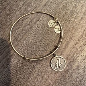 Alex and Ani bracelet with the letter A